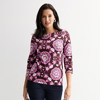 Women's Croft & Barrow® Boatneck Top