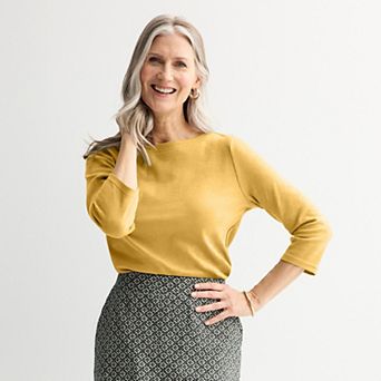 Women's Croft & Barrow® Boatneck Top