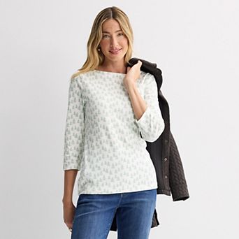 Women's Croft & Barrow® Boatneck Top