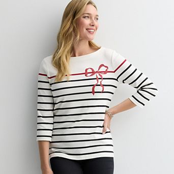 Women's Croft & Barrow® Boatneck Top