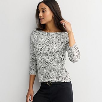 Women's Croft & Barrow® Boatneck Top