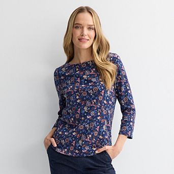 Women's Croft & Barrow® Boatneck Top