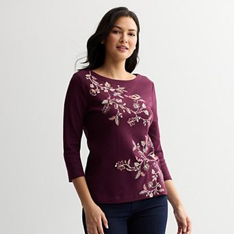 Women's Croft & Barrow® Boatneck Top