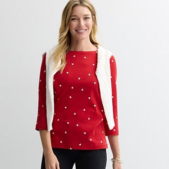 Women's Croft & Barrow® Boatneck Top