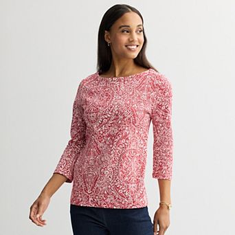 Women's Croft & Barrow® Boatneck Top