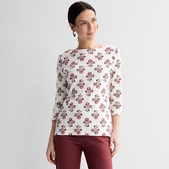 Women's Croft & Barrow® Boatneck Top