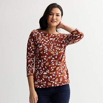 Women's Croft & Barrow® Boatneck Top