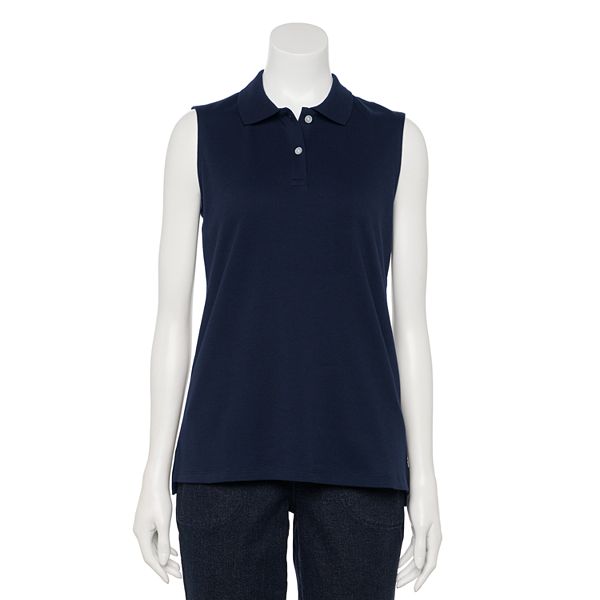 Women's Croft & Barrow® Essential Extra Soft Sleeveless Polo Shirt