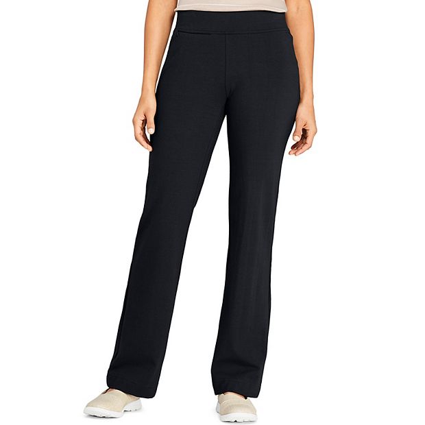 NWOT Soft Surroundings Black Pull On Women’s Pants Large Front Zipper Pocket