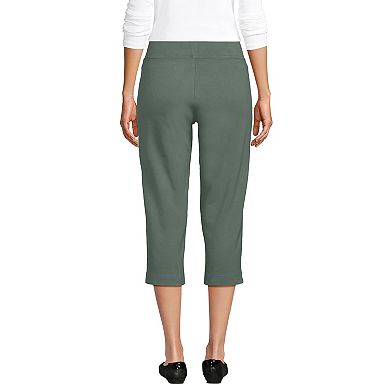 Women's Lands' End Starfish Straight-Leg Pull-On Crop Pants