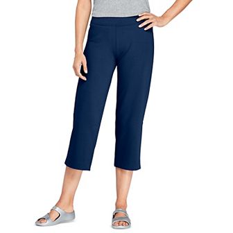 Women's Lands' End Starfish Straight-Leg Pull-On Crop Pants