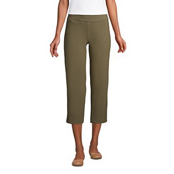 Women's Lands' End Starfish Straight-Leg Pull-On Crop Pants