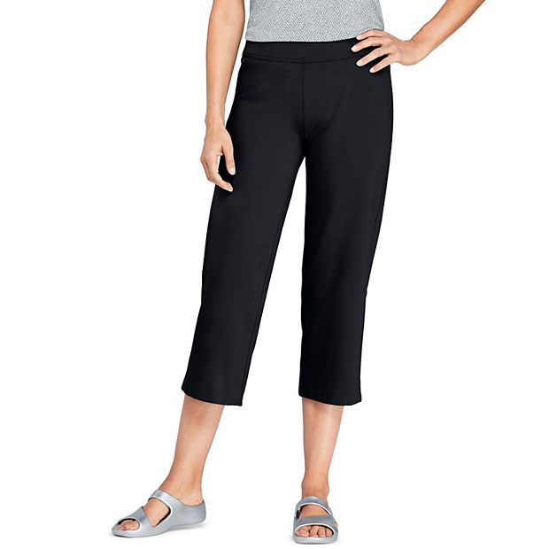 Women's Lands' End Starfish Straight-Leg Pull-On Crop Pants