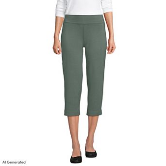 Petite Lands' End Starfish Straight-Leg Pull-On Crop Pants