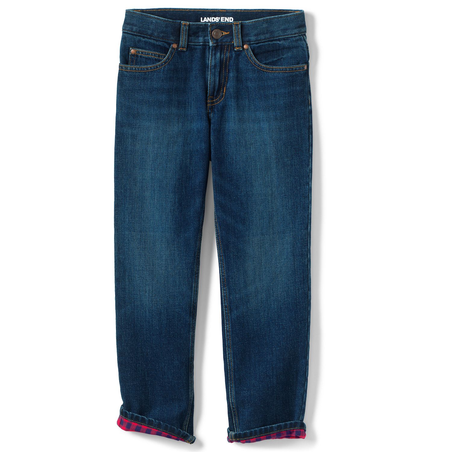 flannel lined jeans lands end