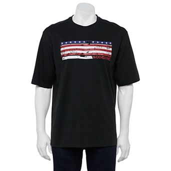 Men's Wolverine American Flag Graphic Tee