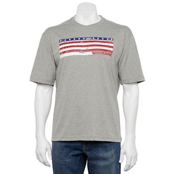 Men's Wolverine American Flag Graphic Tee