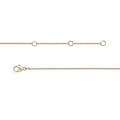 Gemminded 18k Gold Over Sterling Silver 1/4 Carat T.W. Diamond Y-Necklace