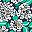 Navy Dotted Floral