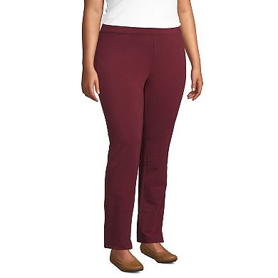 Plus Size Lands' End Starfish Slim Straight Leg Pull-On Pants