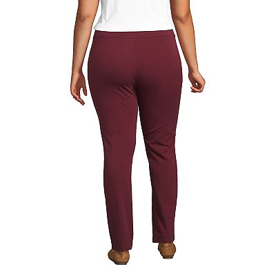 Plus Size Lands' End Starfish Slim Straight Leg Pull-On Pants