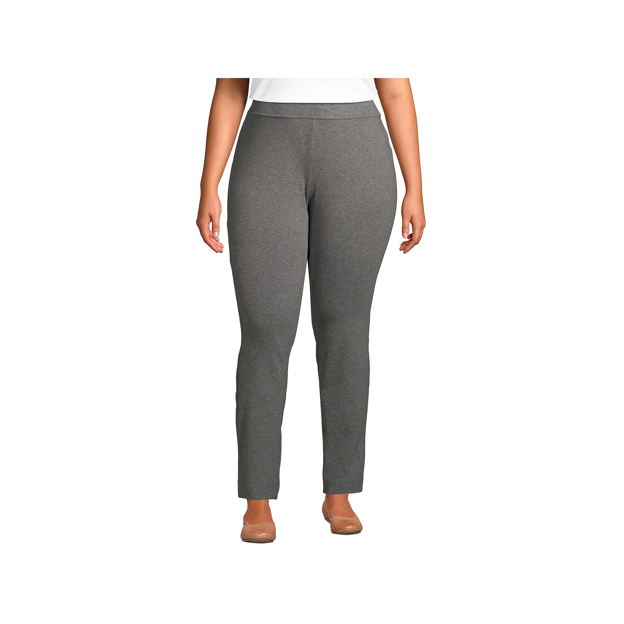 Plus Size Lands End Starfish Slim Straight Leg Pull-On Pants, Womens, Siz