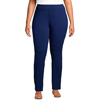 Plus Size Lands' End Starfish Slim Straight Leg Pull-On Pants