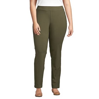 Plus Size Lands' End Starfish Slim Straight Leg Pull-On Pants
