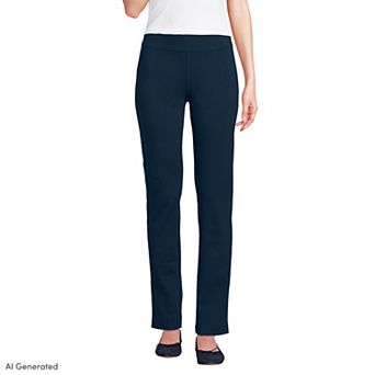 Petite Lands' End Starfish Slim Cut Pull-On Pants