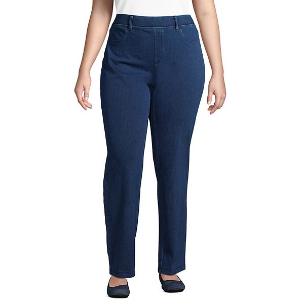 Plus Size Lands' End Starfish Knit StraightLeg Jeans