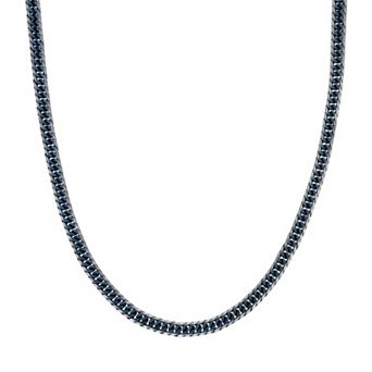 Men's LYNX Ion-Plated Stainless Steel Curb Chain Necklace