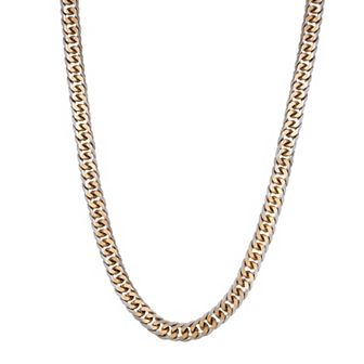 Men's LYNX Ion-Plated Stainless Steel Curb Chain Necklace