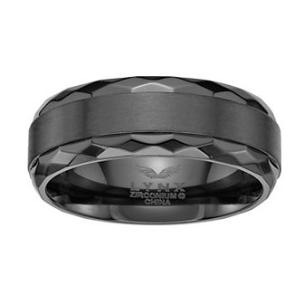 Men's LYNX Black Zirconium Textured Ring