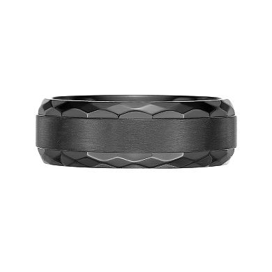 Men's LYNX Black Zirconium Textured Ring