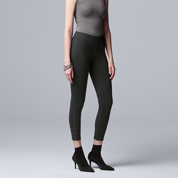 Women's Simply Vera Vera Wang Sculpt Lace-Up Leggings