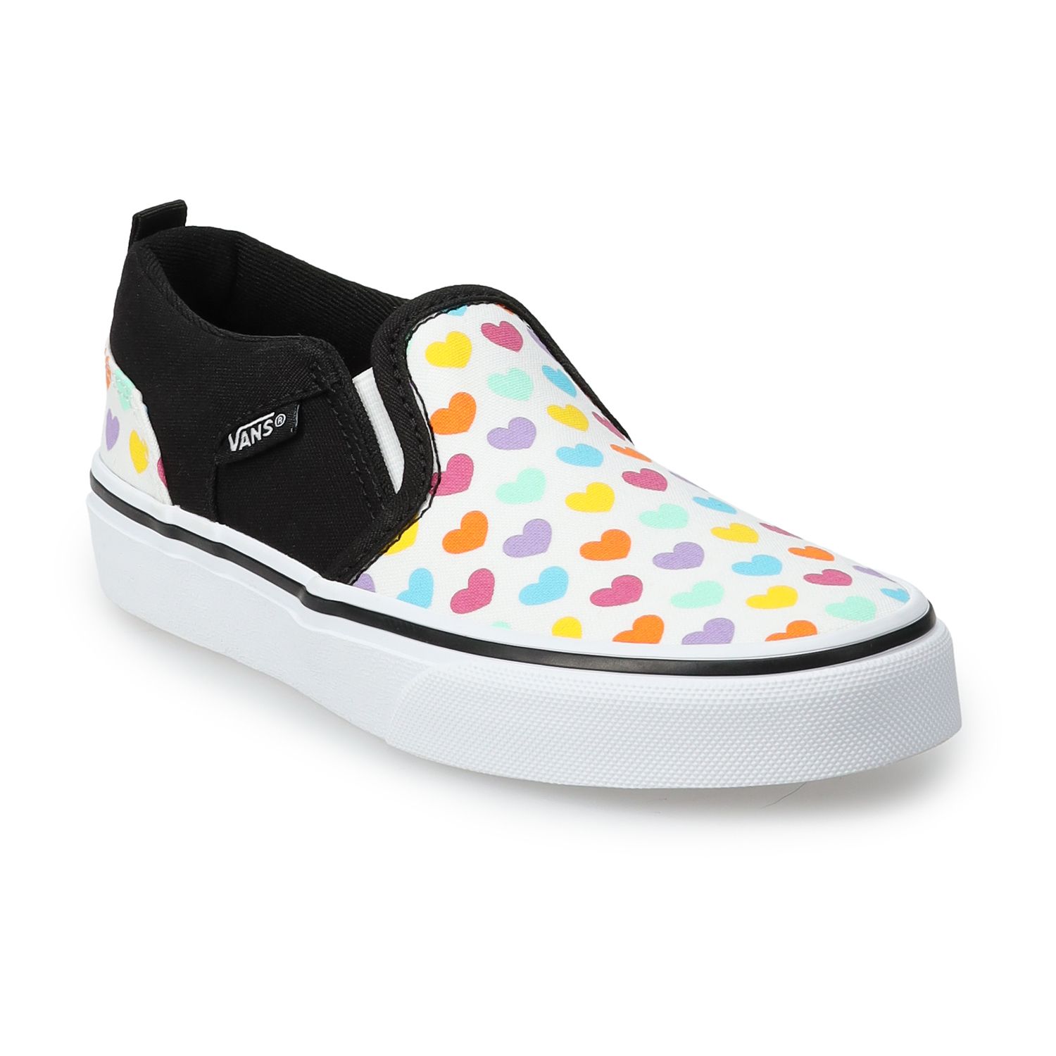 Asher Kids' Rainbow Checkered Skate Shoes