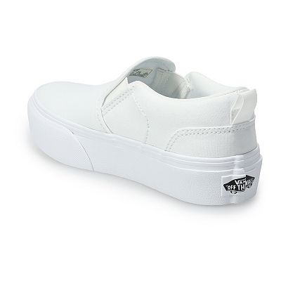Vans® Asher Kids' Platform Slip-On Sneakers