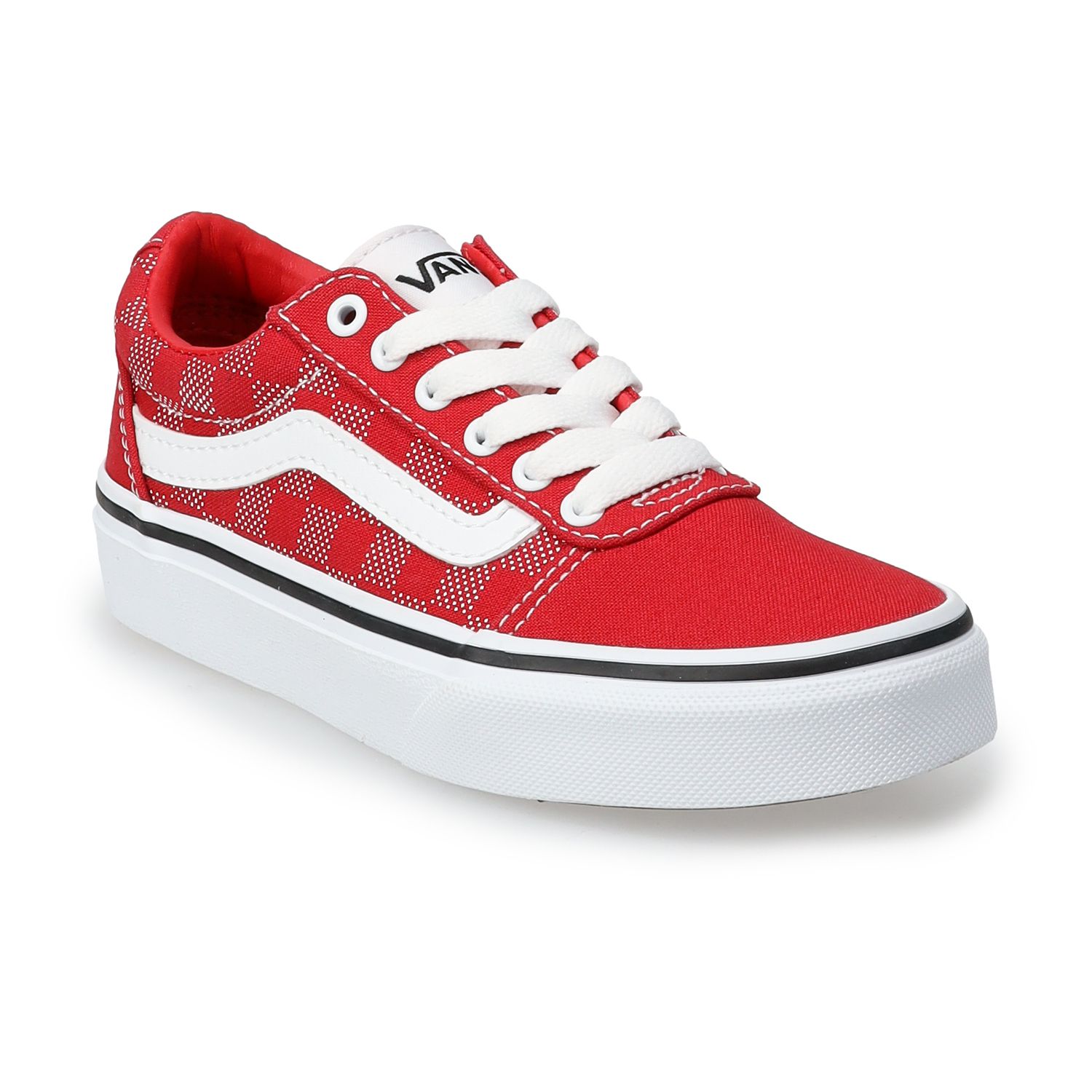 Vans® Ward Kids' Red Skate Shoes