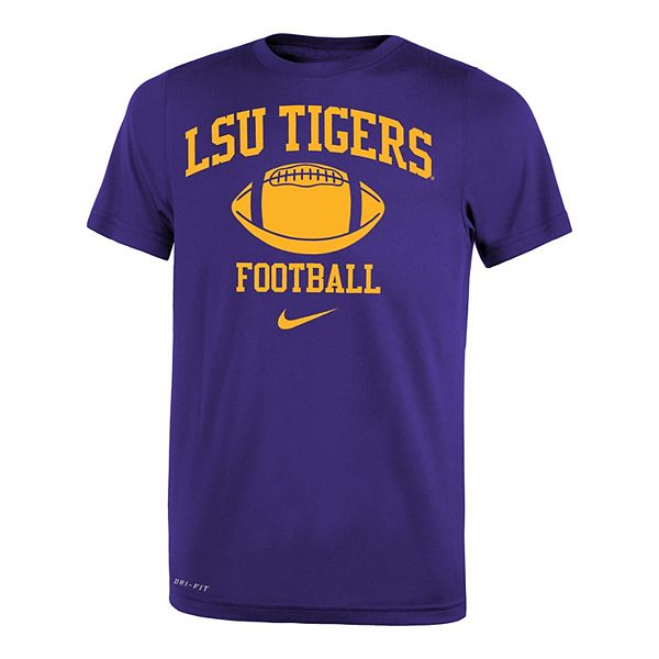 Youth Nike Purple LSU Tigers Retro Lockup Legend Performance T-Shirt