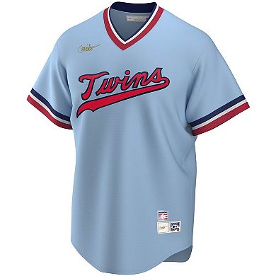 Men's Nike Rod Carew Light Blue Minnesota Twins Road Cooperstown Collection Player Jersey