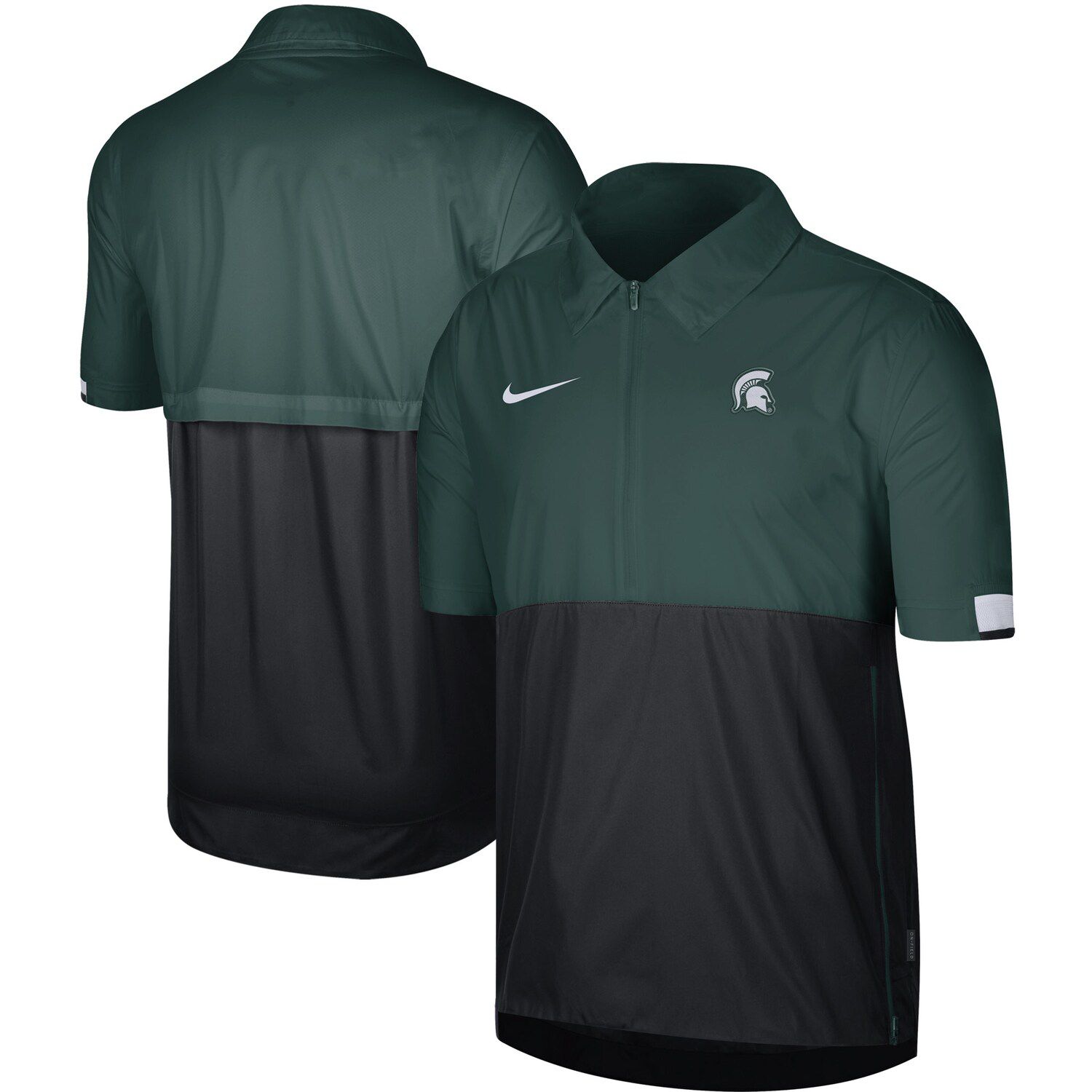 nike quarter zip short sleeve pullover