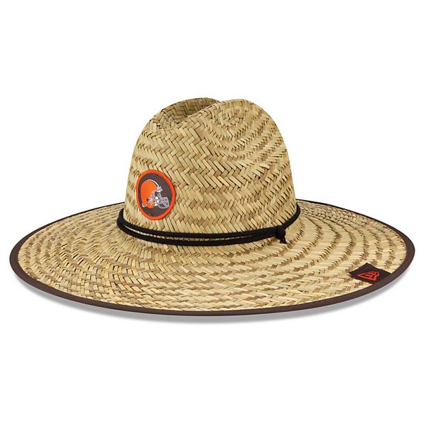 Men's New Era Natural Cleveland Browns 2020 NFL Summer Sideline Official  Straw Hat