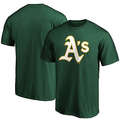 Men's Fanatics Branded Green Oakland Athletics Official Logo T-Shirt