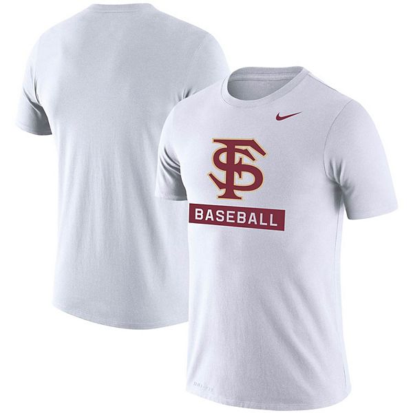 Men's Nike White Florida State Seminoles Baseball Logo Stack Legend ...
