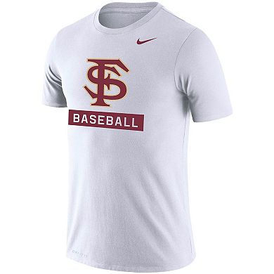 Men's Nike White Florida State Seminoles Baseball Logo Stack Legend ...