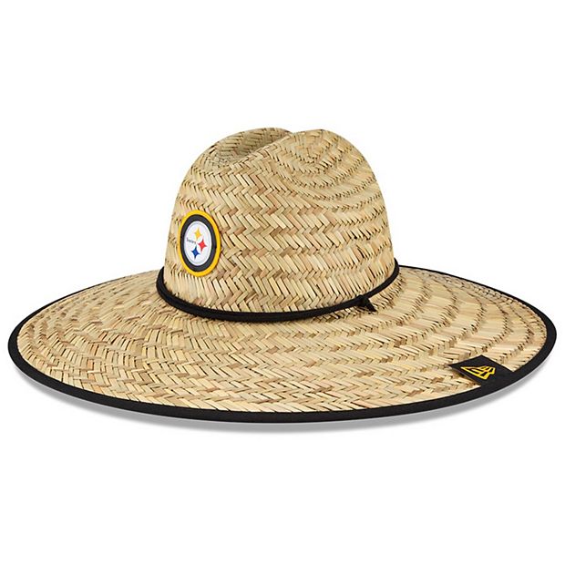 Men's New Era Natural Pittsburgh Steelers NFL Training Camp Official Straw  Lifeguard Hat