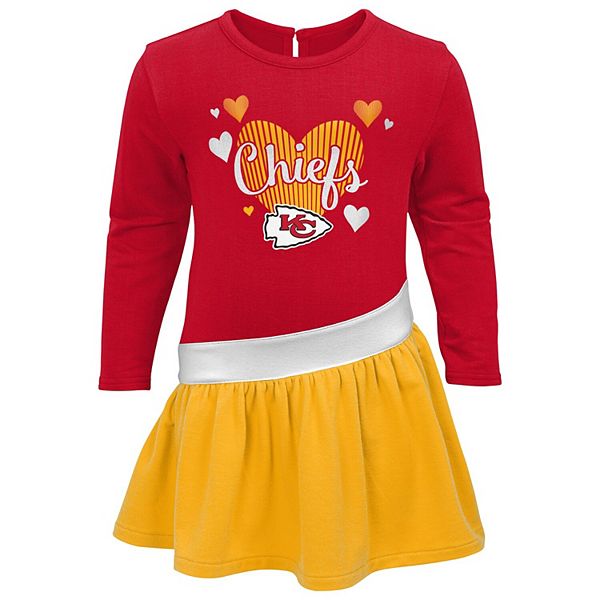 Kansas City Chiefs Girls Twirl Dress Set