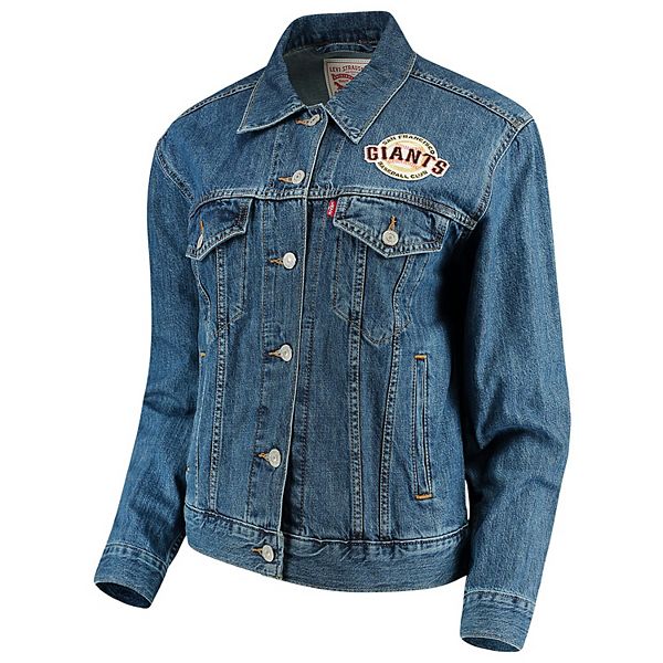 Women's Levi's San Francisco Giants Patch Trucker Denim Jacket