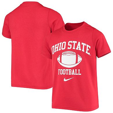 Youth Nike Scarlet Ohio State Buckeyes Retro Lockup Legend Performance T-Shirt