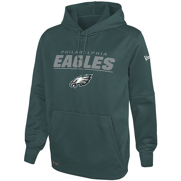 Men's New Era Midnight Green Philadelphia Eagles Long Sleeve Hoodie T-Shirt